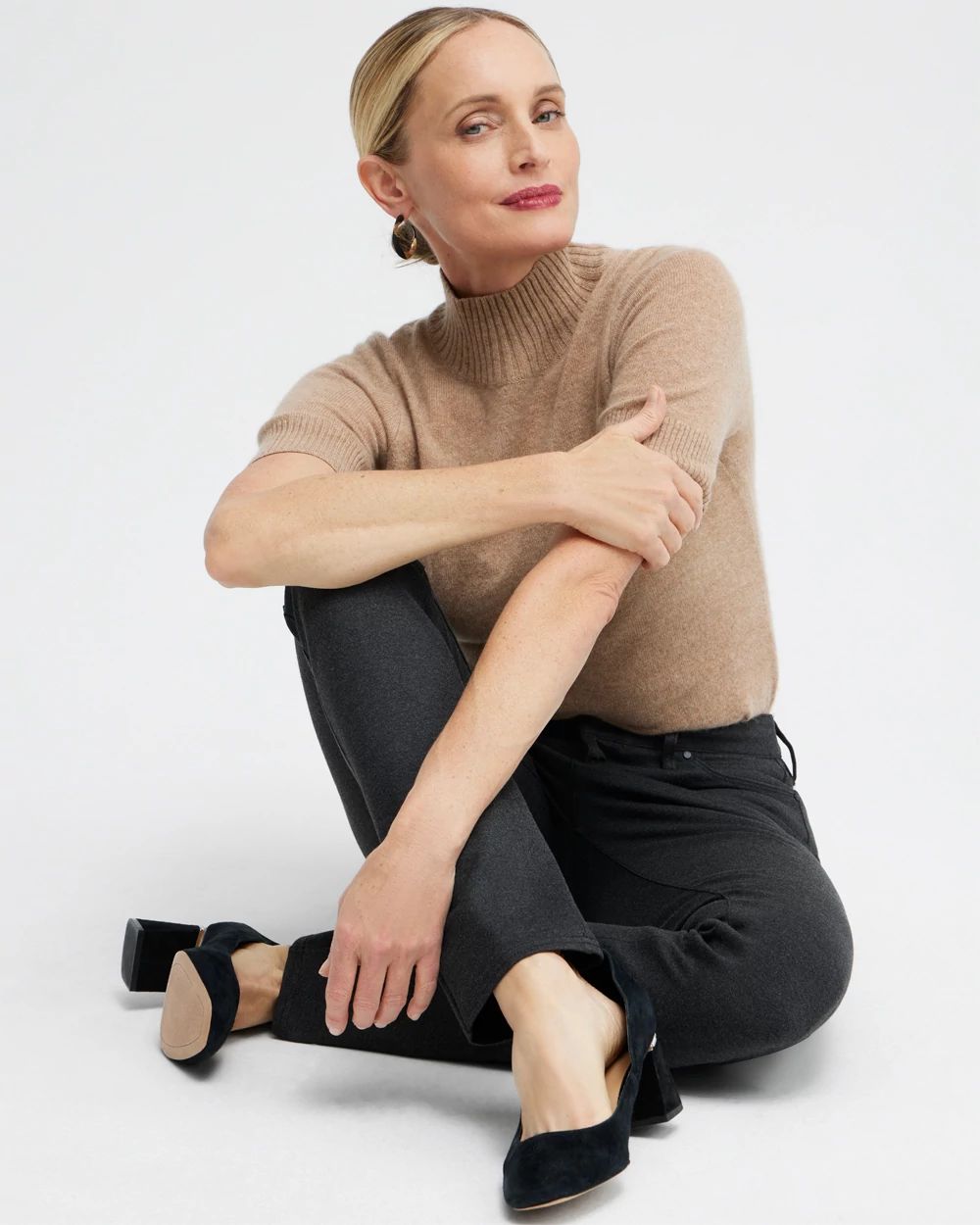 Ponte 5-Pocket Slim Pants