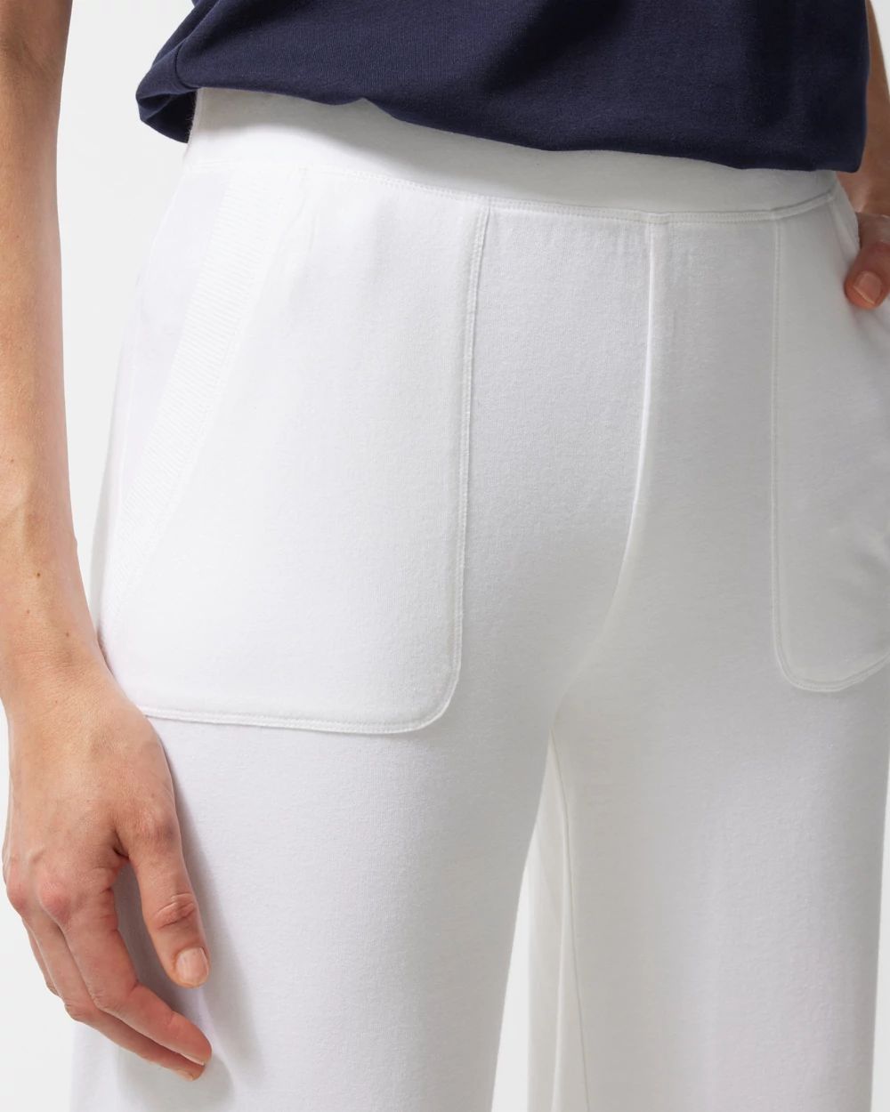 Zenergy UPF Neema White Wide Leg Crops