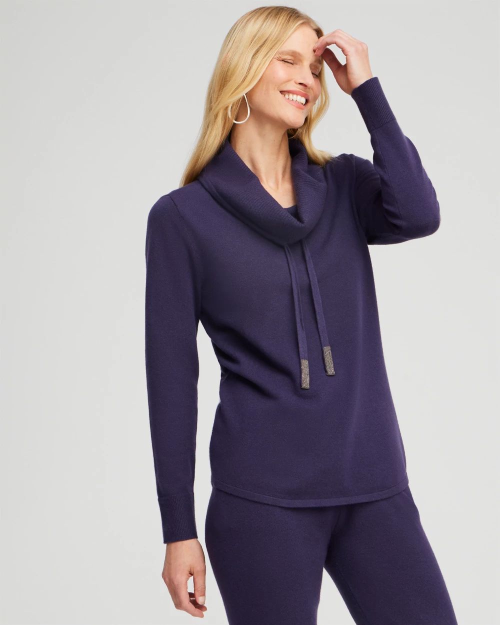 Zenergy Luxe® Cashmere Blend Cowl Sweater