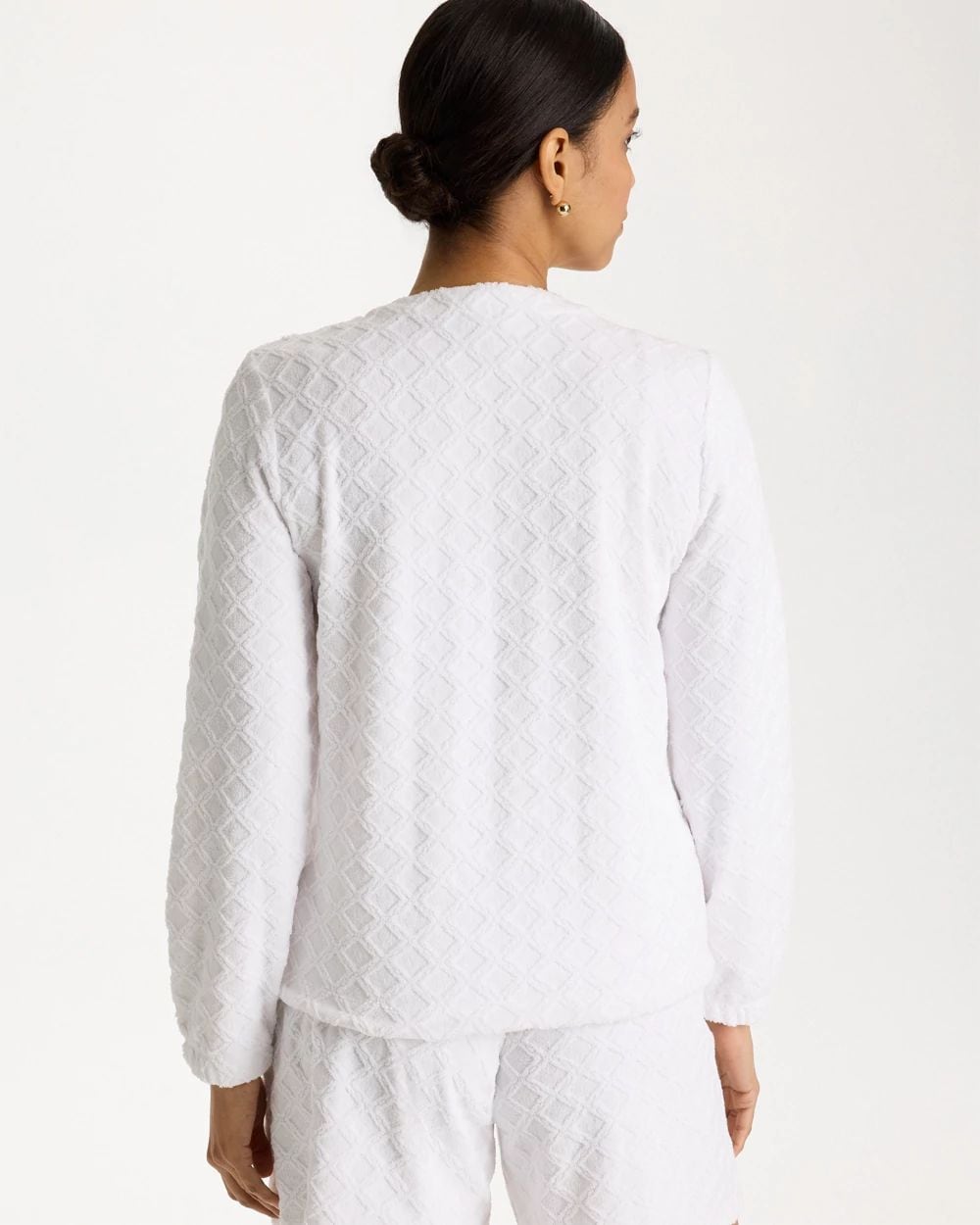 Zenergy® Terry Cloth Jacquard Top