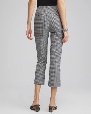 Juliet Gingham Straight Cropped Pants