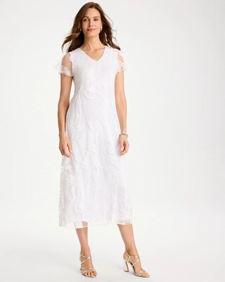 Knit Burnout Floral Dress