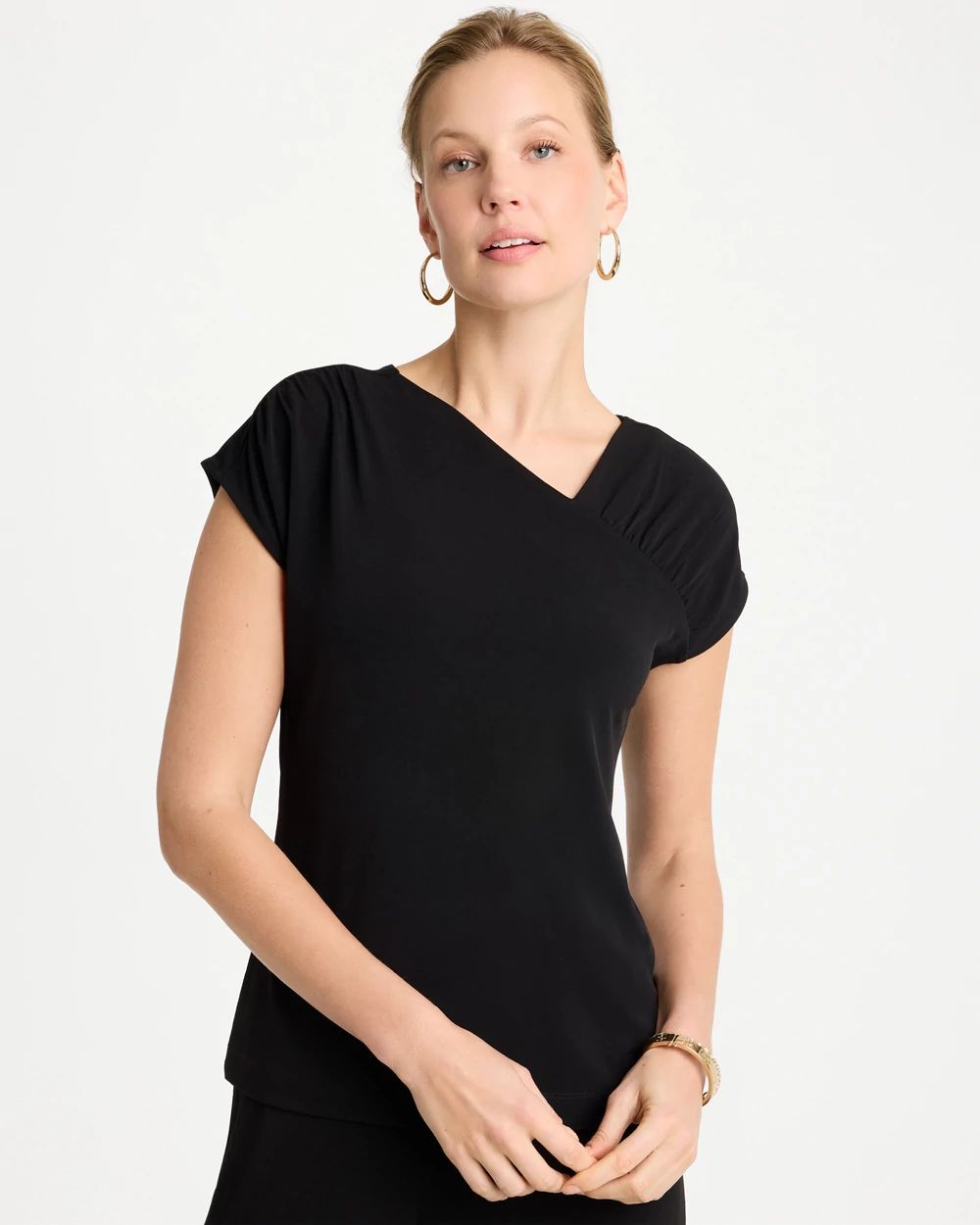 Travelers™ Knit Asymmetrical Top