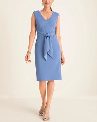 Adrianna Papell Tie-Waist Sheath Dress