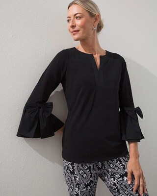 Bow Sleeve Top