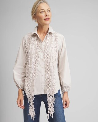 Lace Fringe Scarf