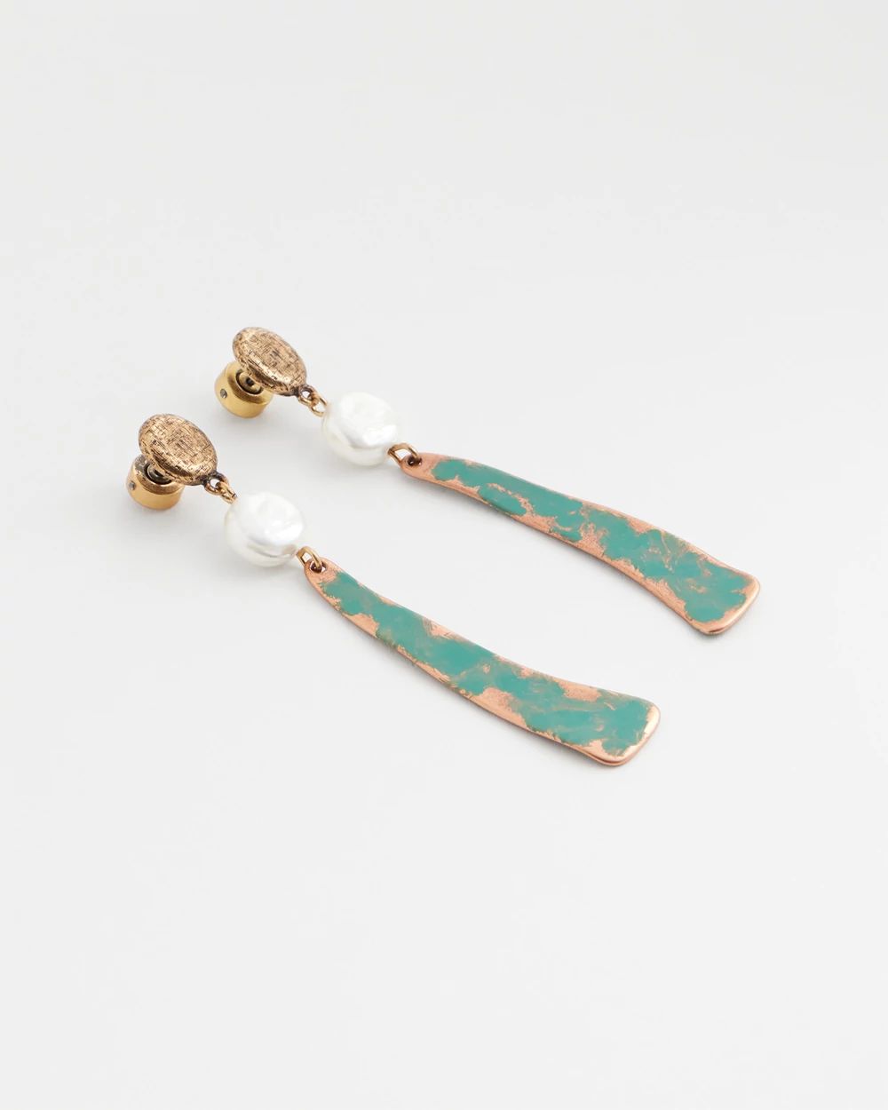 No Droop® Linear Drop Earrings click to view larger image.