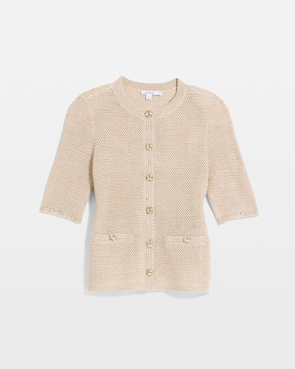 Metallic Lady Jacket Cardigan