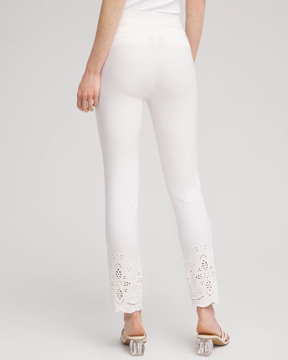So Slimming Petite Brigitte Eyelet Ankle Pants