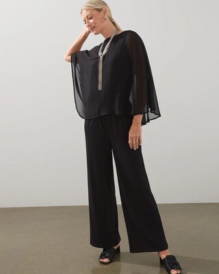 Chiffon Overlay Jumpsuit