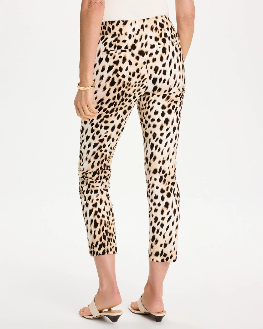 Animal Print Brigitte™ Slim Pull-On Crop Pant