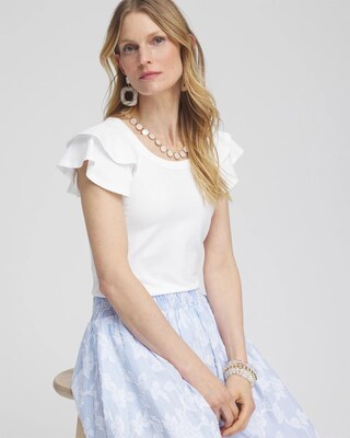 Layered Cap Sleeve Tee click to view larger image.