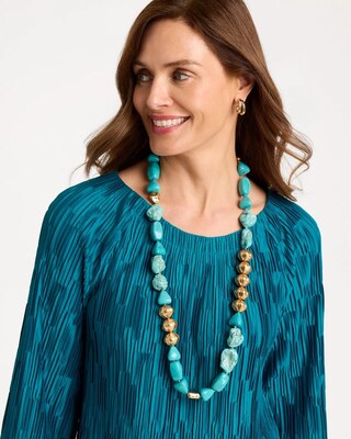 Long Single-Strand Necklace click to view larger image.