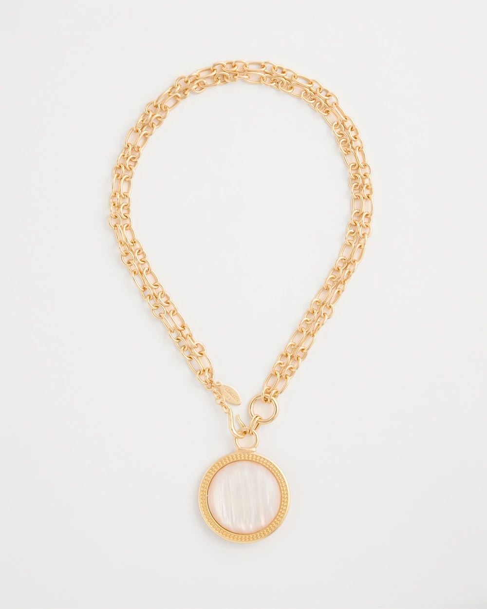 Reversible Swan Pendant Necklace click to view larger image.