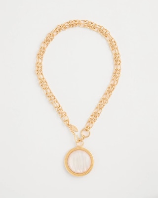 Reversible Swan Pendant Necklace click to view larger image.