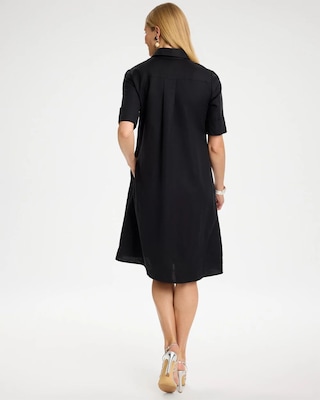 Embellished Linen Popover Dress click to view larger image.
