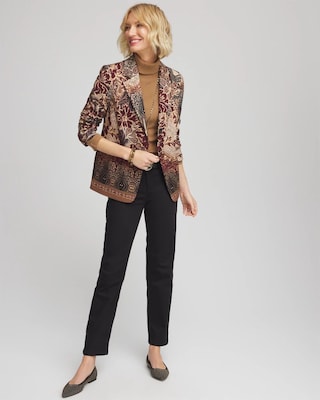 Artisanal Print Ponte Blazer click to view larger image.