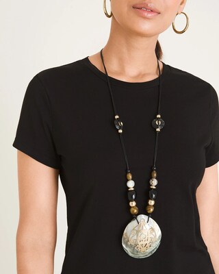 Mother-of-Pearl Pendant Necklace