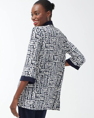 Travelers Pebble Print Cardigan