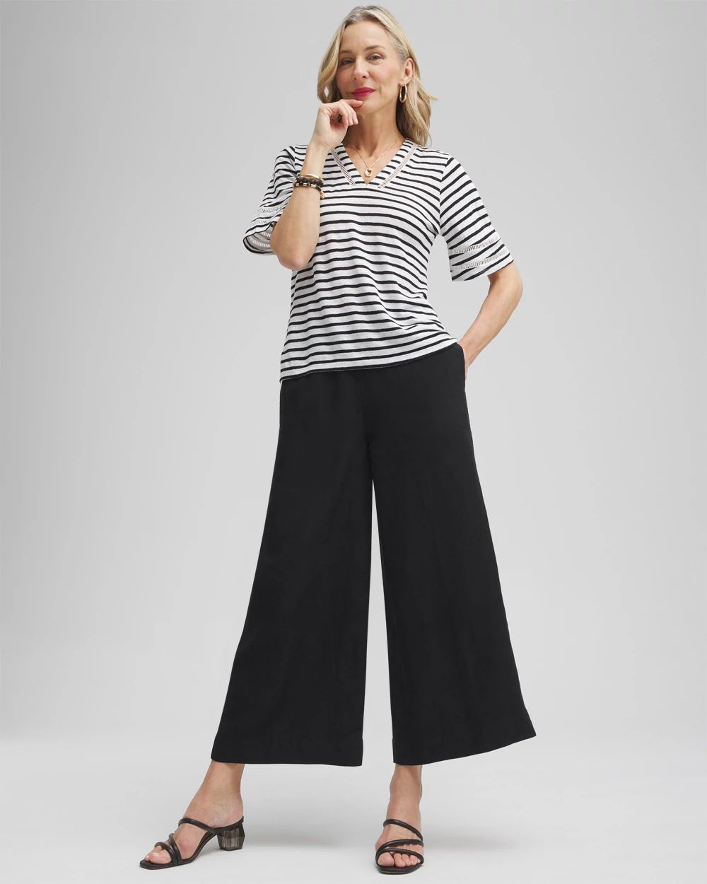 Linen Culotte Pants click to view larger image.