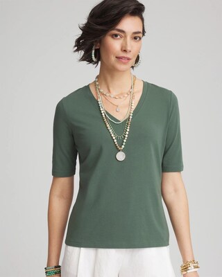 Elbow-Sleeve Perfect Tee