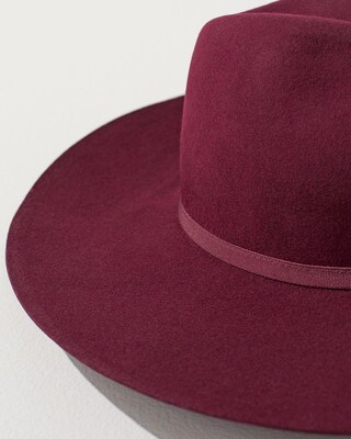 Ribbon Trim Felt Hat