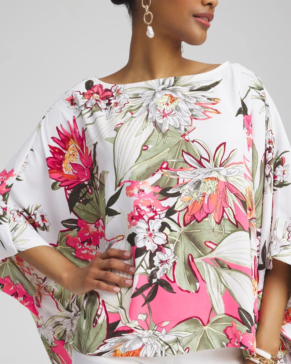 Floral Poncho