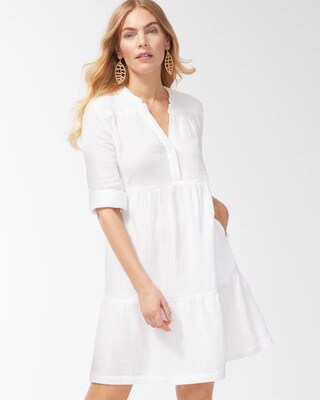 Gauze Tiered Dress