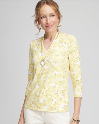 Touch of Cool™ Solid V-Neck Top