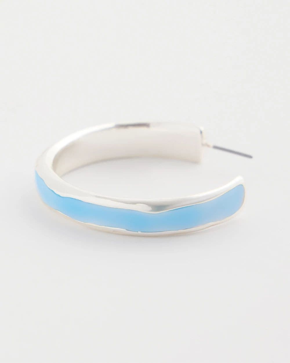 Sea Glass Inspired Hoop Earrings click to view larger image.