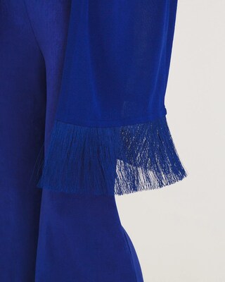 Travelers Collection Fringed Cardigan