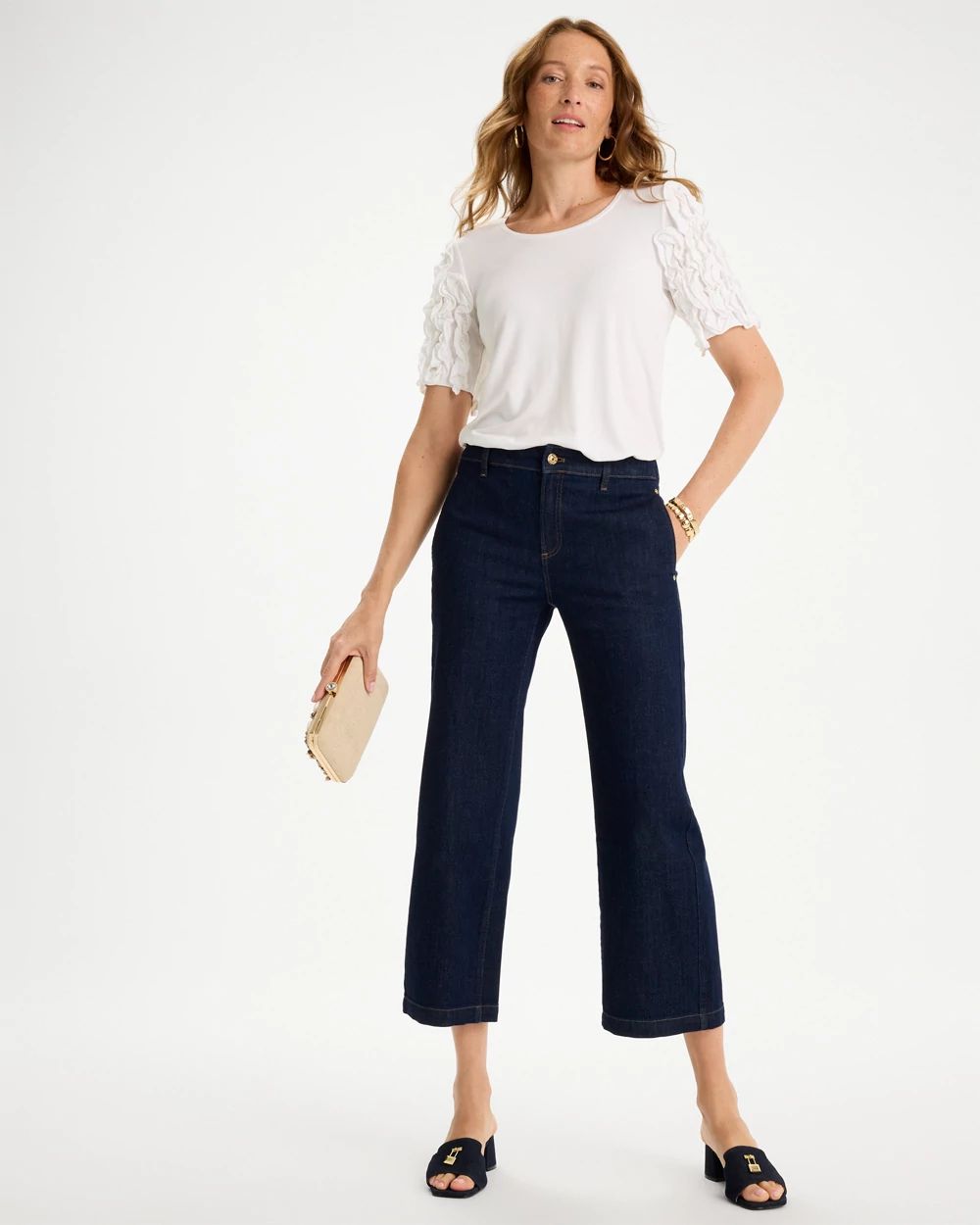 Straight Crop Trouser Jeans click to view larger image.
