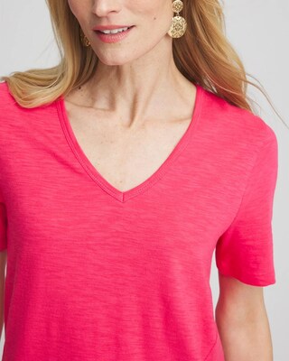 Slub V-Neck Tee click to view larger image.