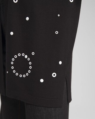 Spun Rayon Grommet Cardigan