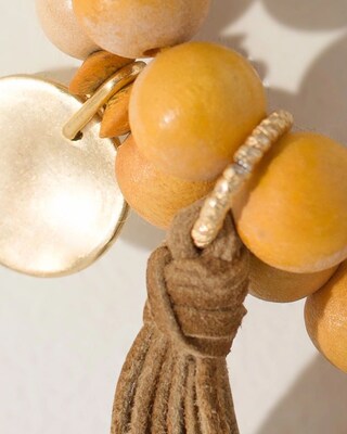 Wood Bead Stretch Bracelet