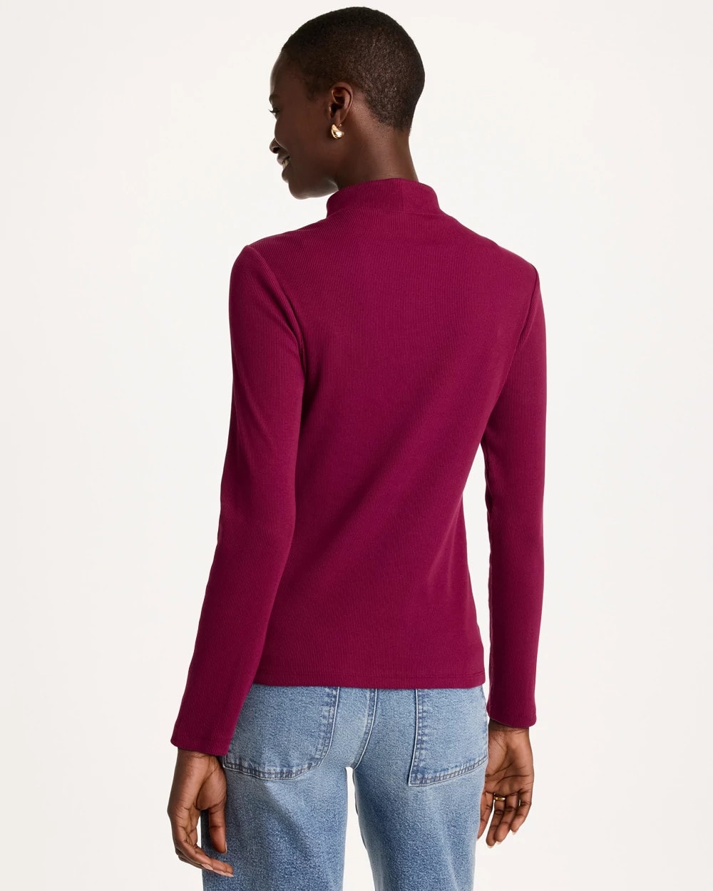 Cotton-Stretch Henley Tee - thumbnail 7