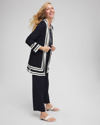 Travelers™ Contrast Border Cardigan click to view larger image.