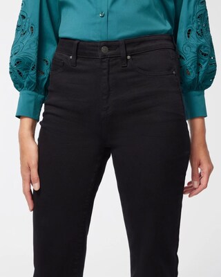 High Rise Straight Leg Jeans click to view larger image.