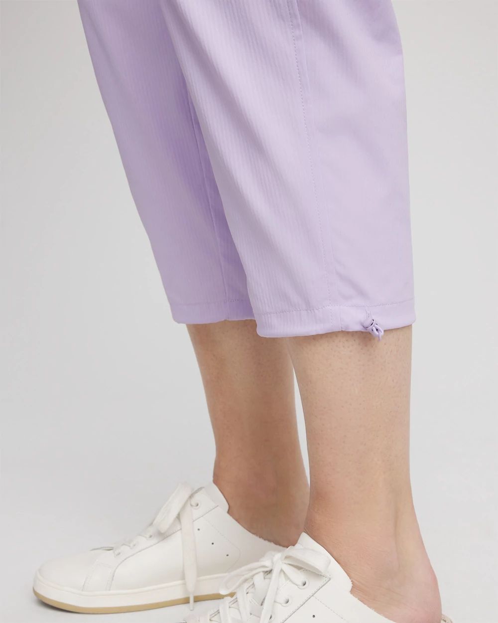 Zenergy® Striped UPF Bungee Cropped Pants