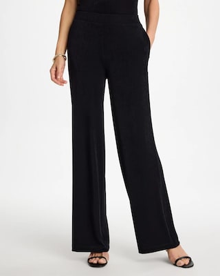 Petite Travelers™ Wide-Leg Pocket Pants