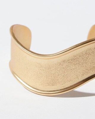 Gold Tone Cuff Bracelet