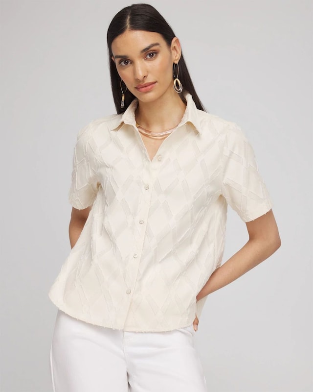 Diamond Jacquard Shirt - image 1