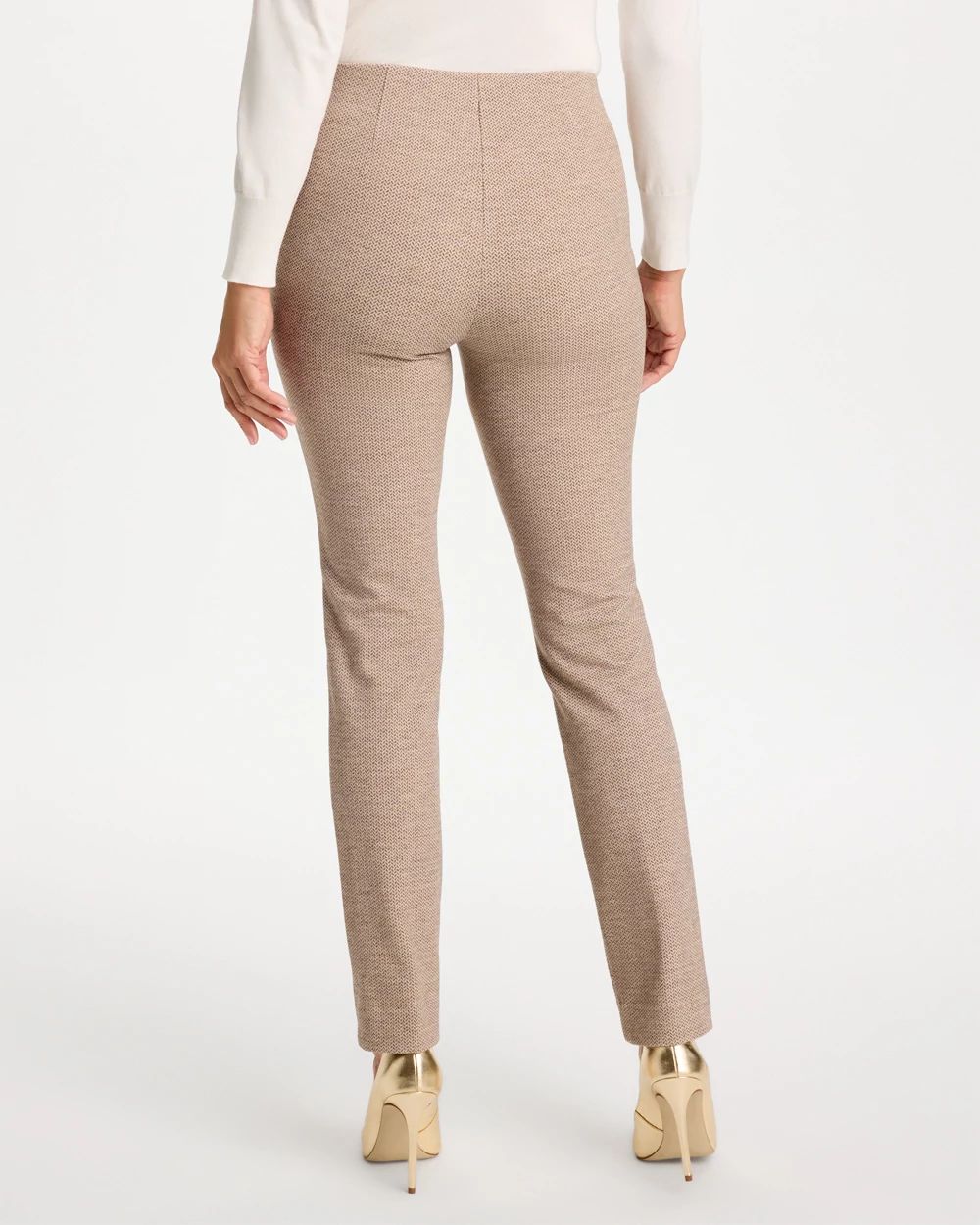 Juliet Slim Textured Jacquard Pants click to view larger image.