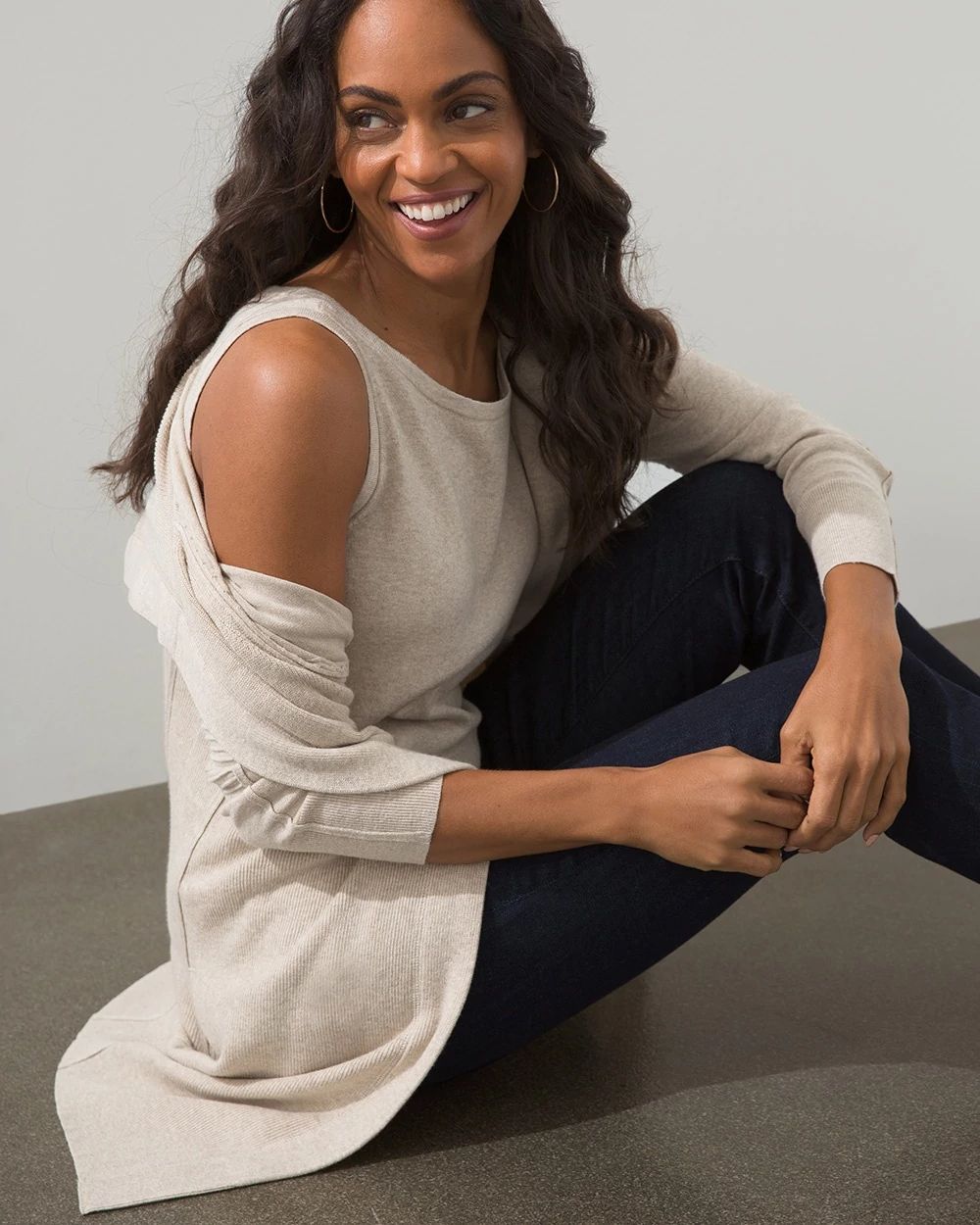 Zenergy Cotton-Cashmere Moto Cardi