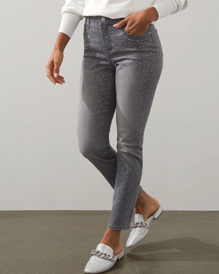 Scattered Stones Girlfriend Ankle Jeans