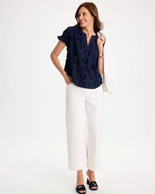 Cotton Embroidered Americana Star Blouse click to view larger image.