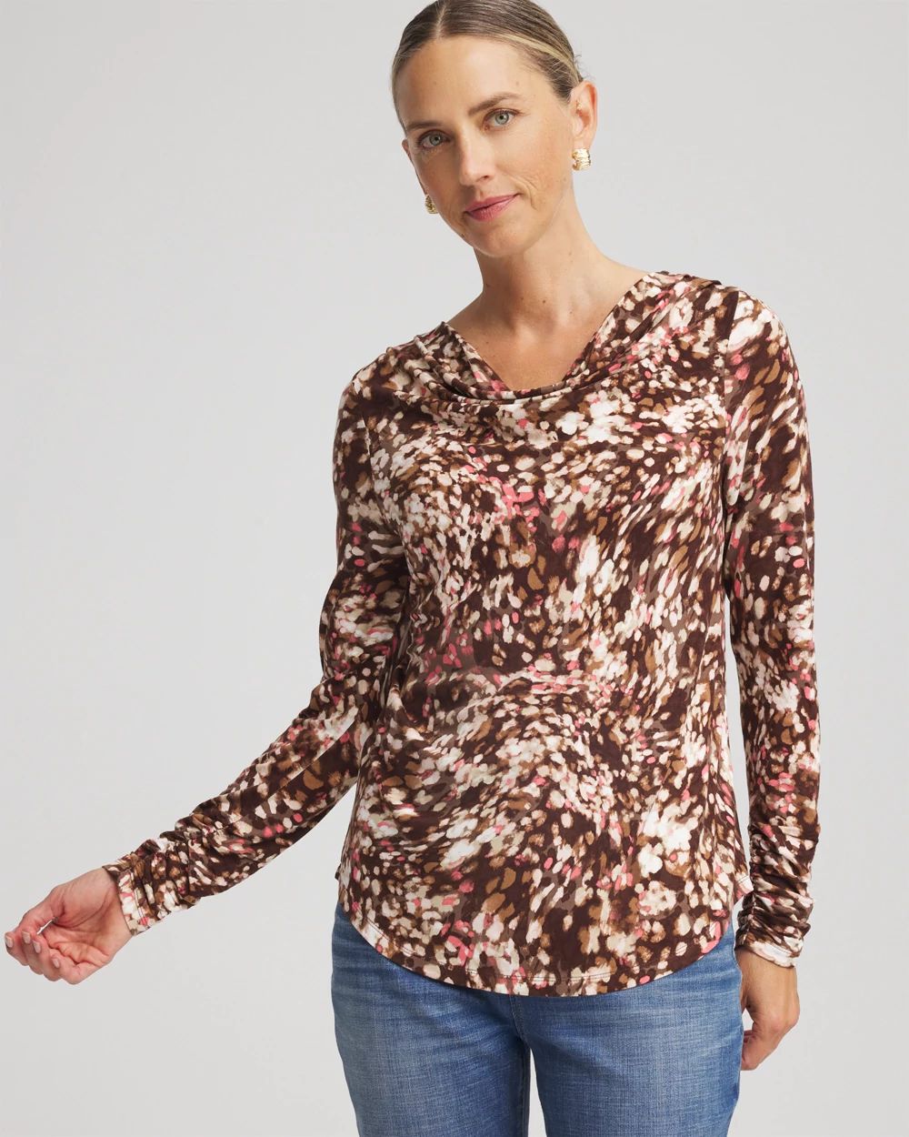 Touch of Cool™ Cowl Neck Tee