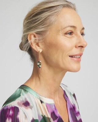 No Droop™ Beaded Cluster Earrings