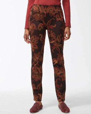 Juliet Ponte Floral Ankle Pants
