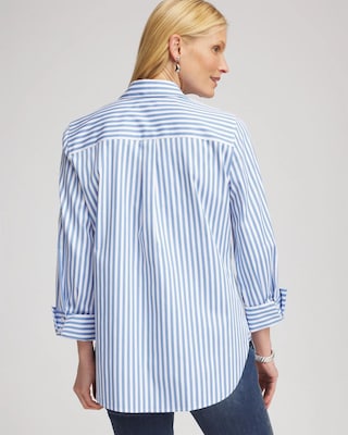 No Iron™ Stretch Striped Shirt click to view larger image.